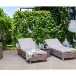 SARENA Sunbeds in Grey Alexandra Weave