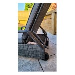 SAVANNAH Single Sunbed Grey