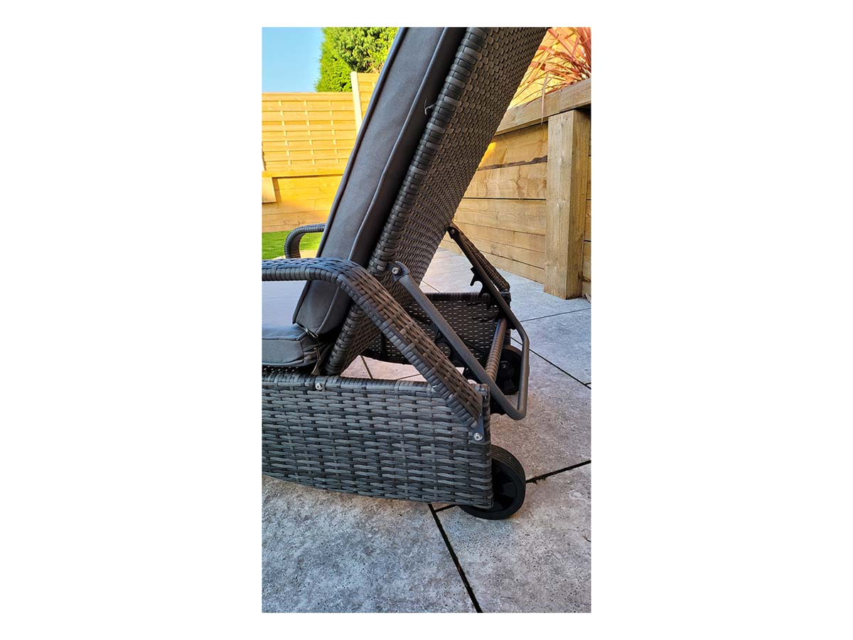 SAVANNAH Single Sunbed Grey