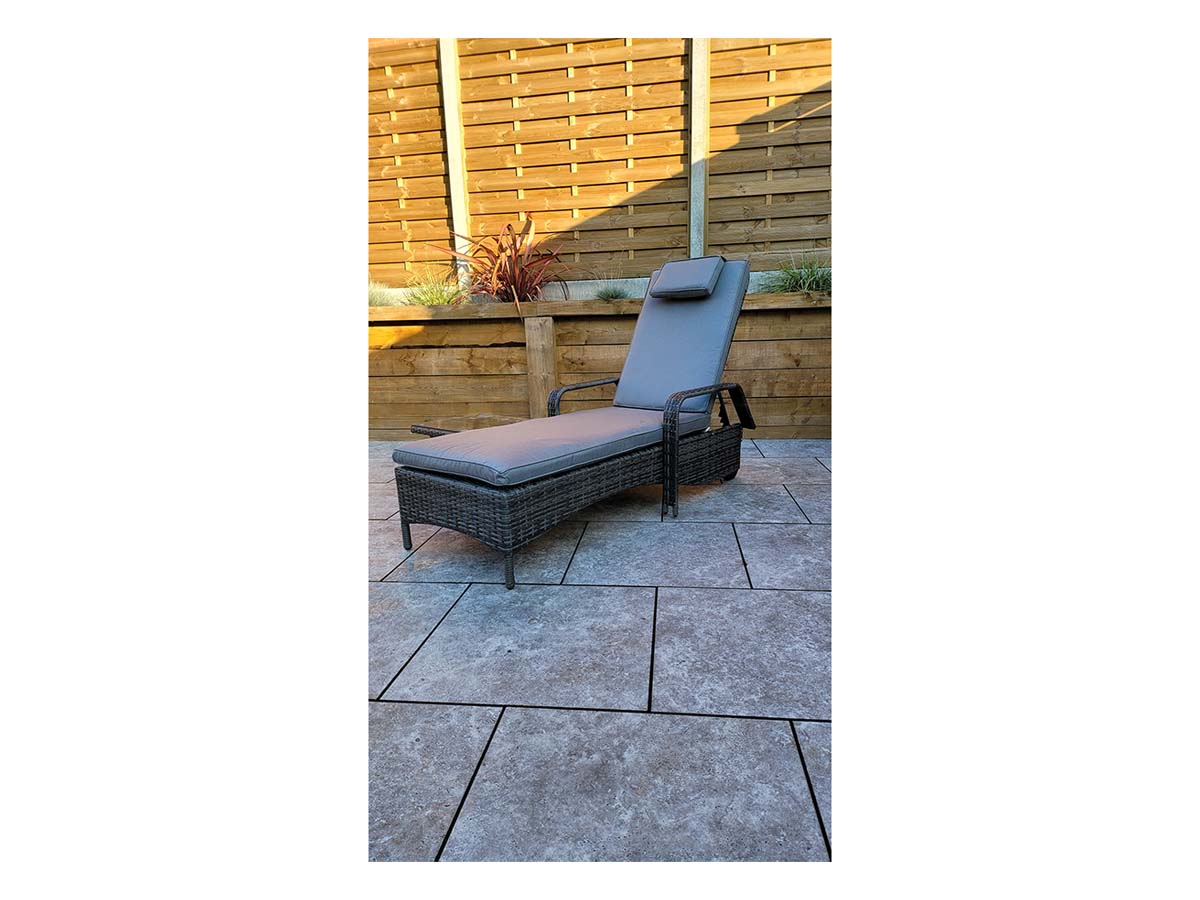 SAVANNAH Single Sunbed Grey