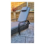 SAVANNAH Single Sunbed Grey