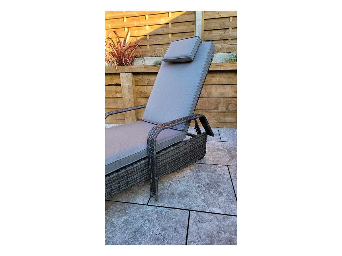 SAVANNAH Single Sunbed Grey