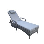 SAVANNAH Single Sunbed Grey