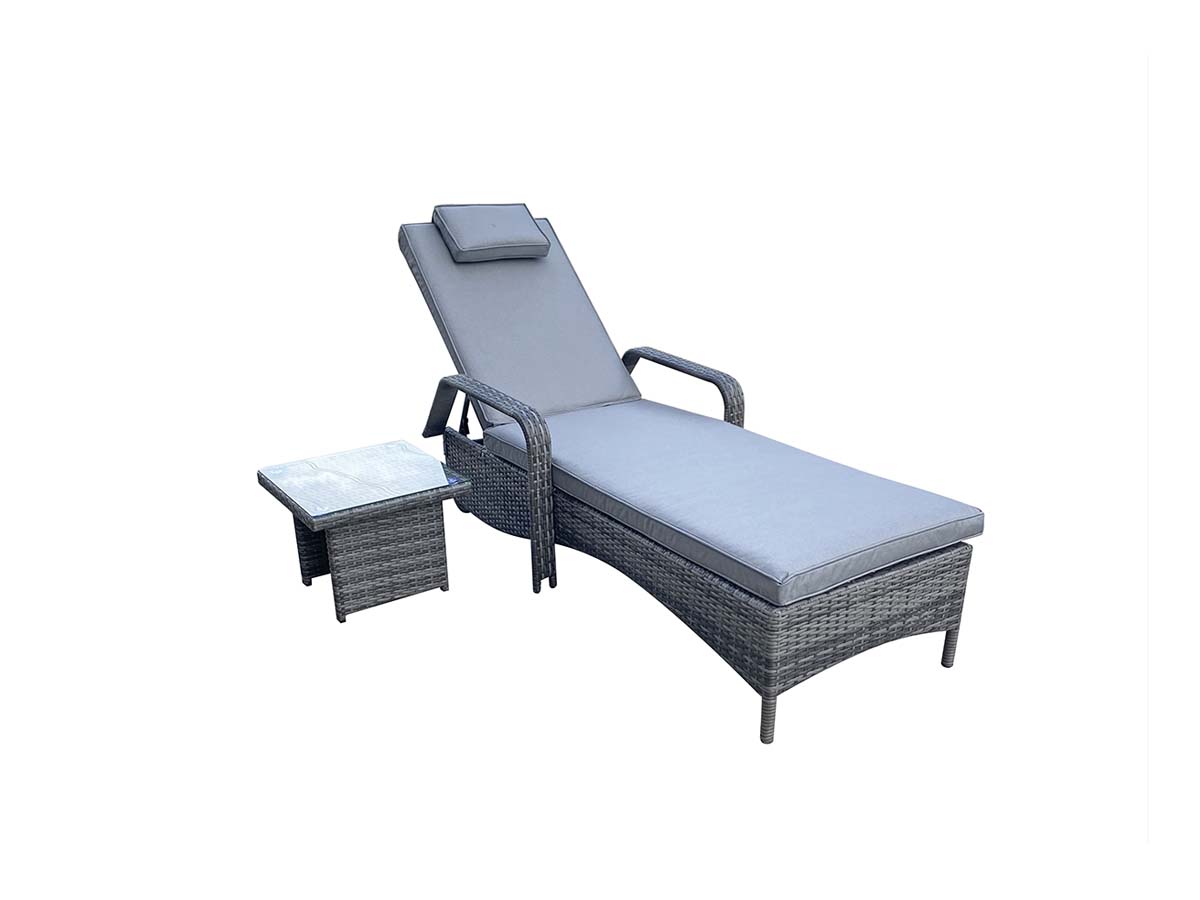 SAVANNAH Single Sunbed Grey