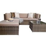 STELLA Corner sofa in Nature/Brown