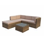 STELLA Corner sofa in Nature/Brown