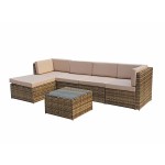 STELLA Corner sofa in Nature/Brown