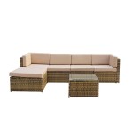 STELLA Corner sofa in Nature/Brown