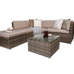 STELLA Corner sofa in Nature/Brown