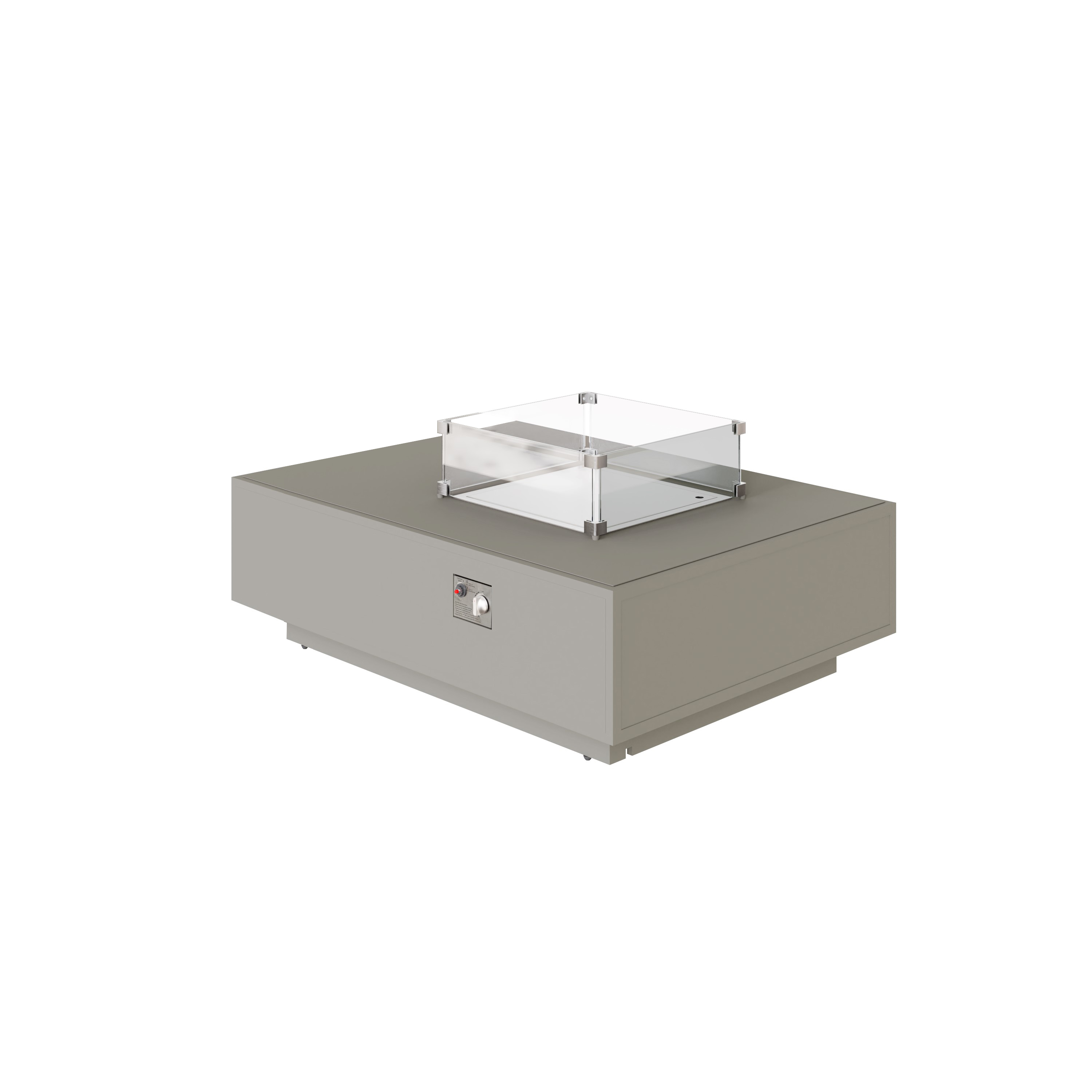 Venus square aluminium gas firepit