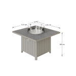 Venus corner sofa dining with Gas firepit