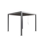 GAZEBO 3x3 grey with LED strip lights
